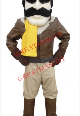 High Quality Aviator Mascot Costume