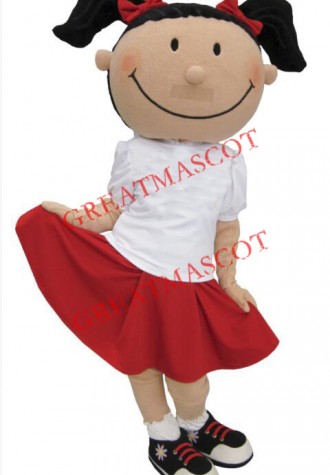 Cute Girl Mascot Costume