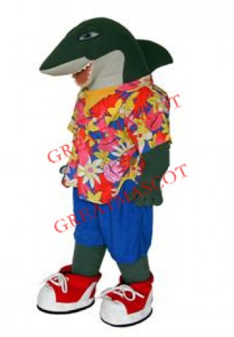 College Lightweight Shark Mascot Costume
