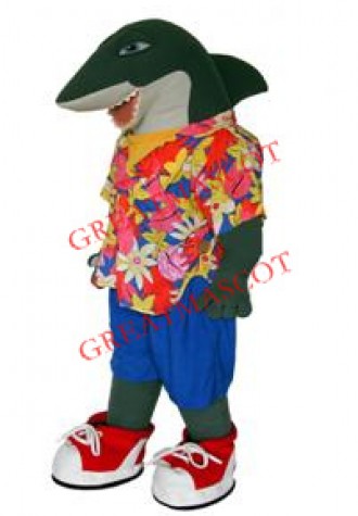 College Lightweight Shark Mascot Costume