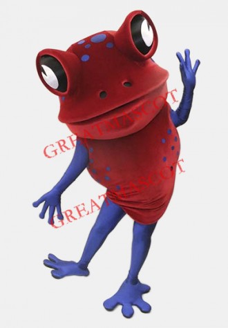 Red Frog Mascot Costume