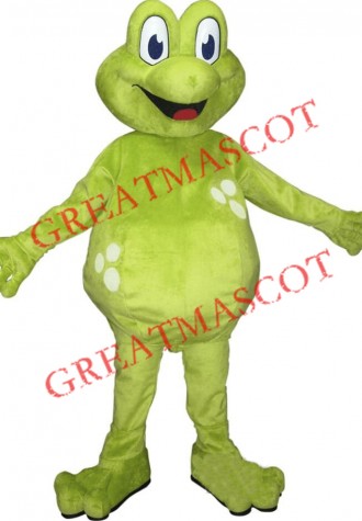 Green Lightweight Frog Mascot Costume