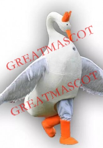 High Quality Swan Mascot Costume