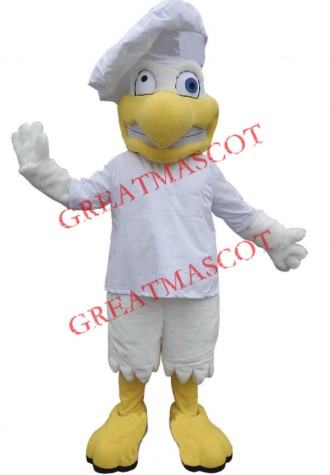 Funny Chef Chicken Mascot Costume