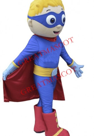 Super Boy Mascot Costume