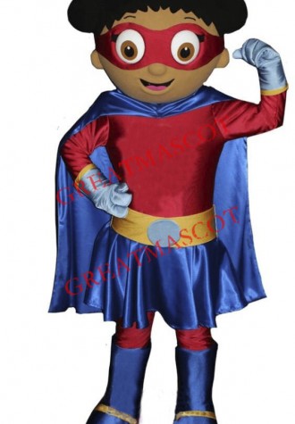 Super Hero Girl Mascot Costume