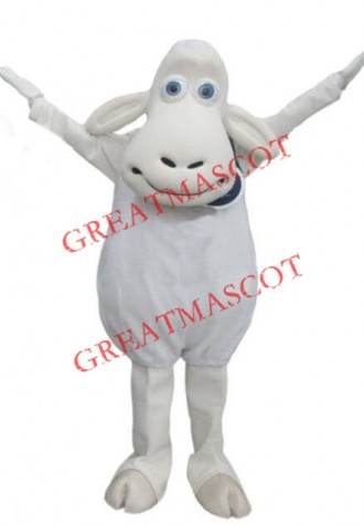 White Sheep Mascot Costume