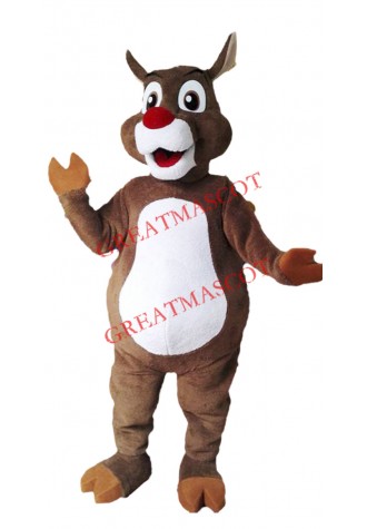 Christmas Reindeer Mascot Costume Free Shipping
