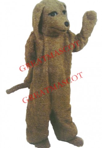 Friendly Poodle Dog Mascot Costume