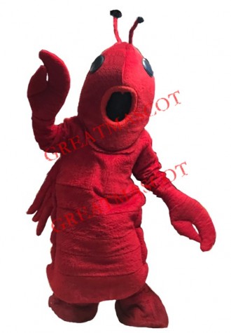 Red Lightweight Lobster Mascot Costume