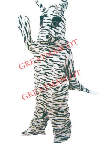 Friendly Zebra Mascot Costume
