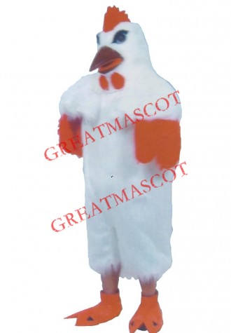 White Lightweight Chicken Mascot Costume 