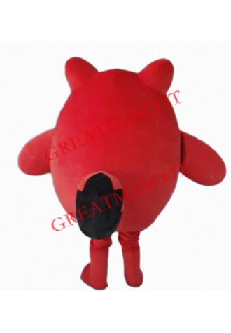 Red Mouse Mascot Costume