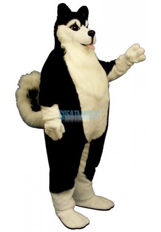 Fat Husky Mascot Costume