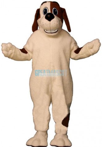 Grinning Hound Dog Mascot Costume