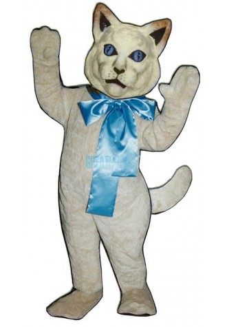 Cat w/ Bow Mascot Costume