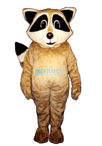Tan Robbie Raccoon Mascot Costume