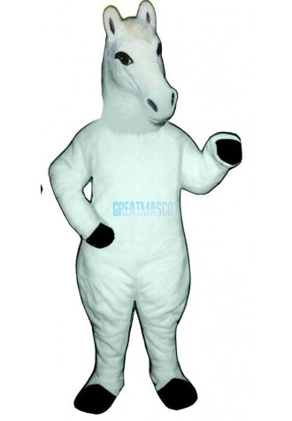 White Horse Mascot Costume