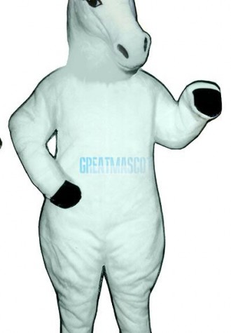 White Horse Mascot Costume