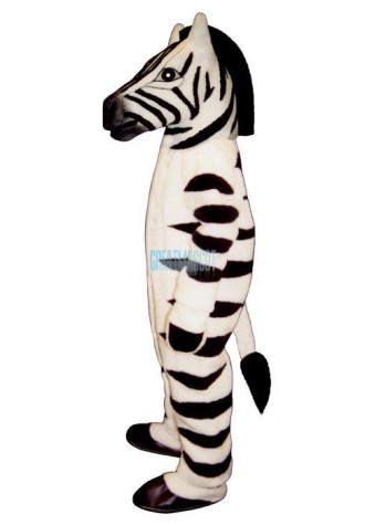 White Zebra Mascot Costume