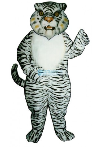 White Tiger Mascot Costume