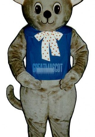 Maxi Mouse With Vest And Hat Mascot Costume