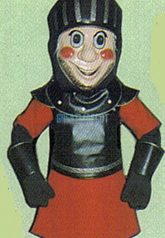 Red Knight Mascot Costume