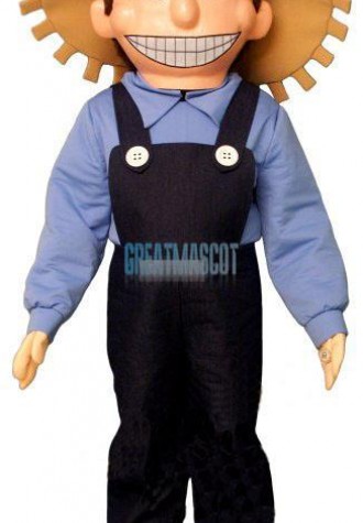 Farm Boy Mascot Costume
