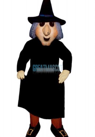Black Witch Mascot Costume