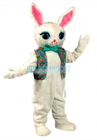 Cotton Bunny Mascot Costume