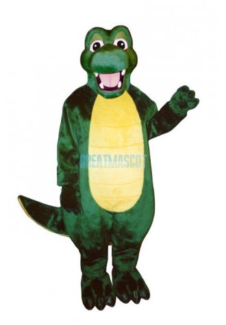 Happy Alligator Mascot Costume
