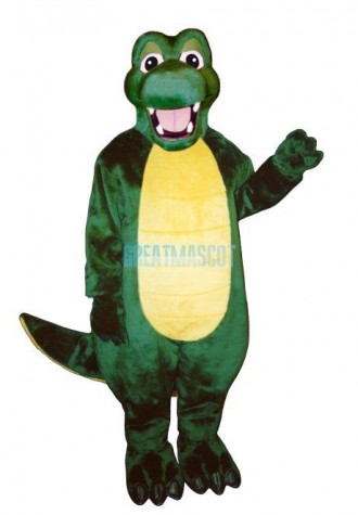 Happy Alligator Mascot Costume