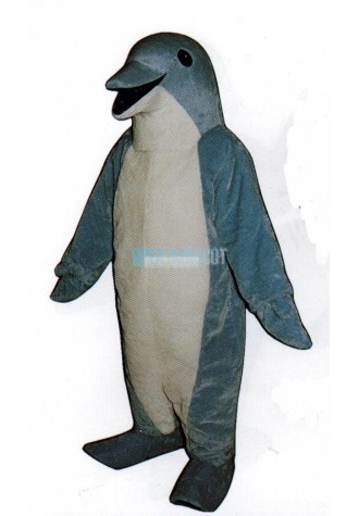 Light Blue Dolphin Mascot Costume