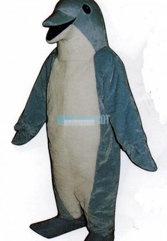 Light Blue Dolphin Mascot Costume