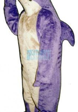 Purple Shark Mascot Costume