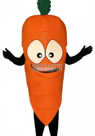 Bug Eyed Carrot Mascot Costume