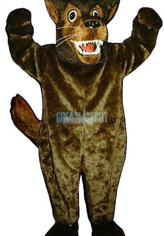 Mean Wolf Mascot Costume