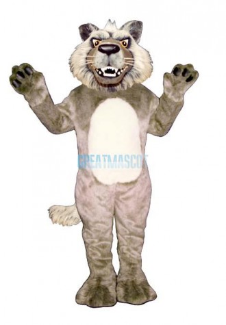 Growling Wolf Mascot Costume