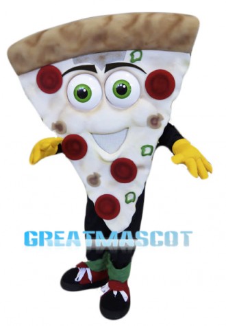 Smiling Pizza Mascot Costume