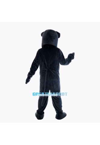 Black Bulldog Mascot Costume