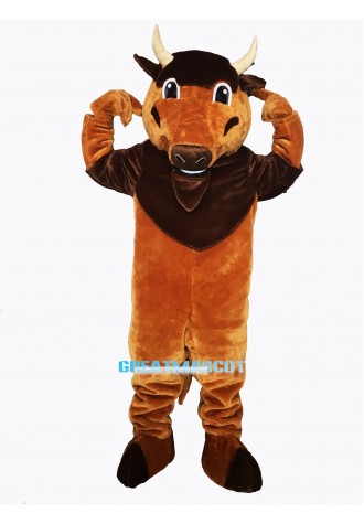 Buddy Buffalo Mascot Costume Free Shipping