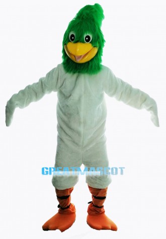 Green Roadrunner Mascot Costume 
