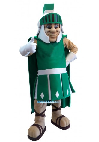 Green SPARTAN TROJAN KNIGHT SPARTY MASCOT COSTUME
