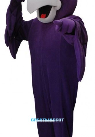 Purple Owl Mascot Costume