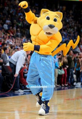 Rocky The Mountain Lion Mascot Costume