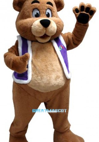 King Billy Bob Bear Mascot Costume