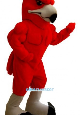 Power Red Hawk Mascot Costume