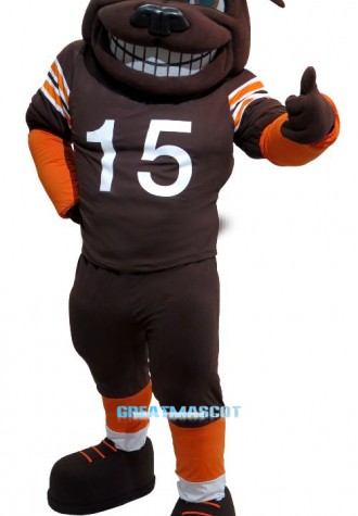 Sun Football Bull Mastiff Mascot Costume