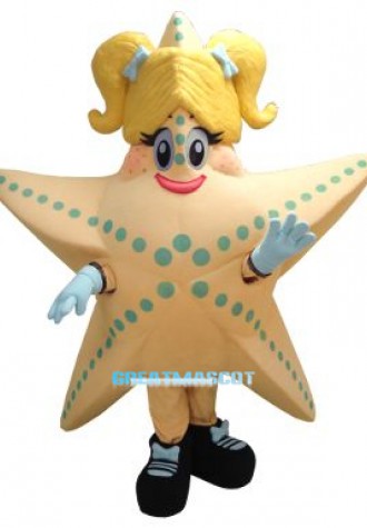 Cute Starfish Mascot Costume