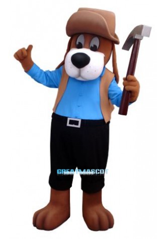 Worker Dog Mascot Costume